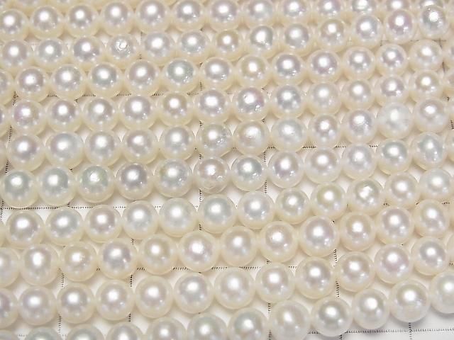【動画】淡水真珠AA++ セミラウンド5.5~6mm ホワイト 1連(約38cm) サムネイル2