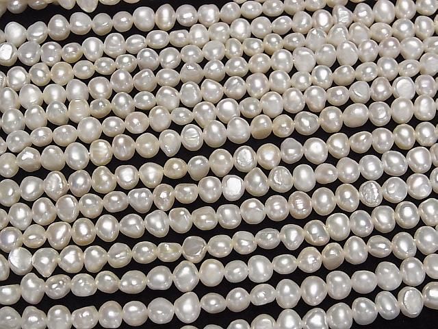 【動画】淡水真珠AA++ ポテト~バロック5.5~6mm ホワイト 1連(約36cm) サムネイル3