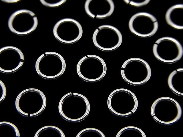 Silver925 丸カン(オープンタイプ) 【5mm】【6mm】 線径0.7mm 生地 20個の画像