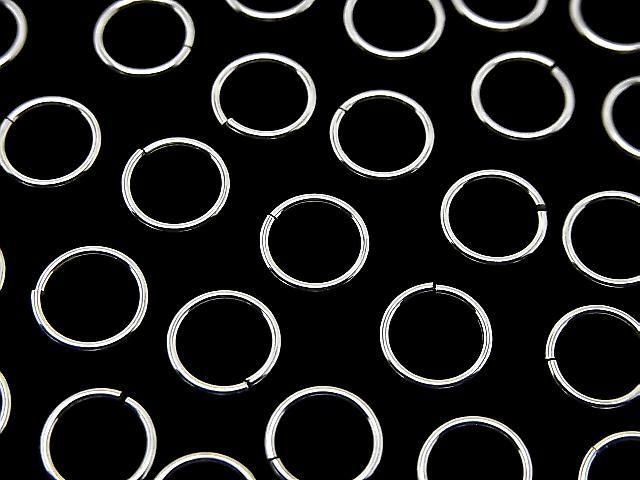 Silver925 丸カン(オープンタイプ) 【5mm】【8mm】【10mm】 線径0.8mm 生地 10個の画像