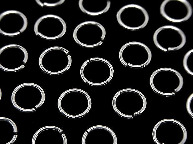Silver925 丸カン(オープンタイプ) 【6mm】【8mm】 線径1.0mm 生地 10個の画像