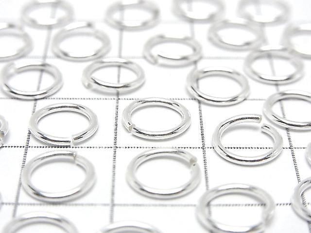 Silver925 丸カン(オープンタイプ) 【6mm】【8mm】 線径1.0mm 生地 10個 サムネイル2