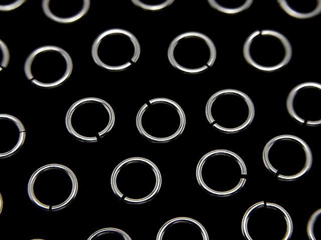 Silver925 丸カン(オープンタイプ) 【5mm】【6mm】 線径0.7mm ロジウム 20個の画像