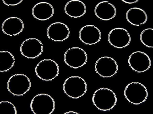 Silver925 丸カン(オープンタイプ) 【5mm】【6mm】【8mm】【10mm】 線径0.8mm ロジウム 10個の画像