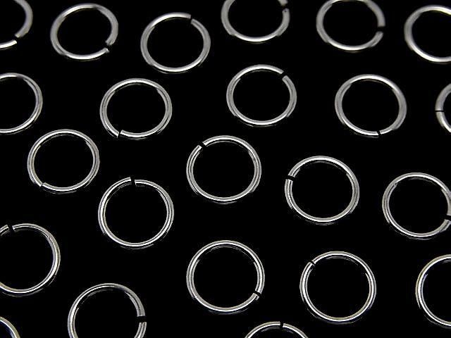 Silver925 丸カン(オープンタイプ) 【6mm】【8mm】 線径1.0mm ロジウム 10個の画像