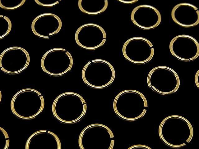Silver925 丸カン(オープンタイプ) 【6mm】【8mm】 線径1.0mm 18KGP 10個の画像