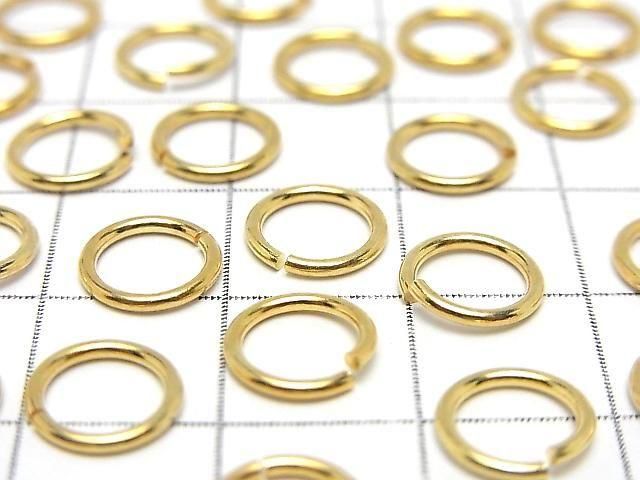 Silver925 丸カン(オープンタイプ) 【6mm】【8mm】 線径1.0mm 18KGP 10個 サムネイル2