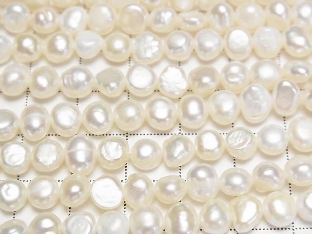 【動画】淡水真珠AA+ ポテト~バロック6~7mm ホワイト 1連(約33cm) サムネイル2