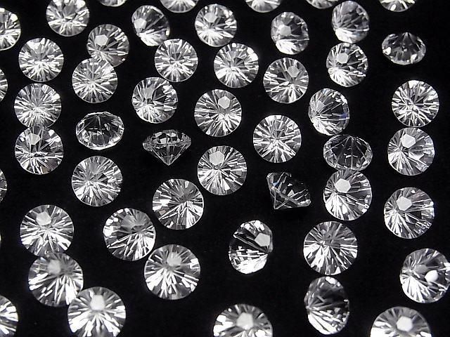 【動画】宝石質クリスタルAAA ルース ラウンド ファンシーカット8×8mm 2粒 サムネイル3