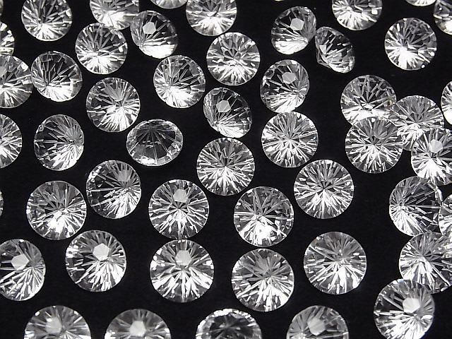 【動画】宝石質クリスタルAAA ルース ラウンド ファンシーカット10×10mm 2粒 サムネイル3