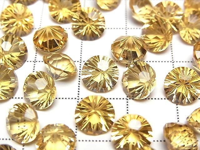 【動画】宝石質シトリンAAA ルース ラウンド ファンシーカット8×8mm 1粒 サムネイル2