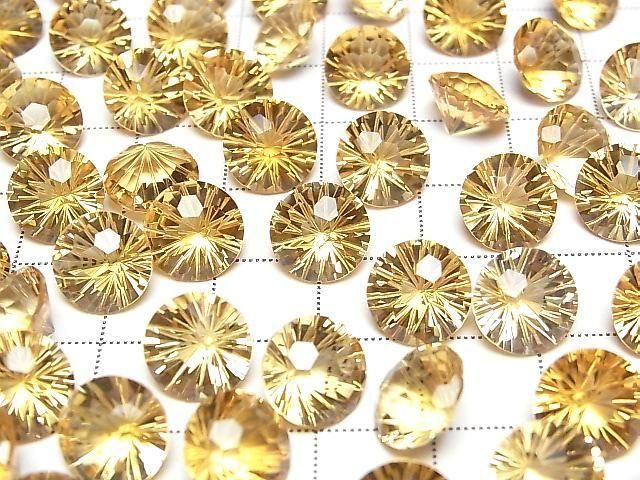 【動画】宝石質シトリンAAA ルース ラウンド ファンシーカット10×10mm 1粒 サムネイル3