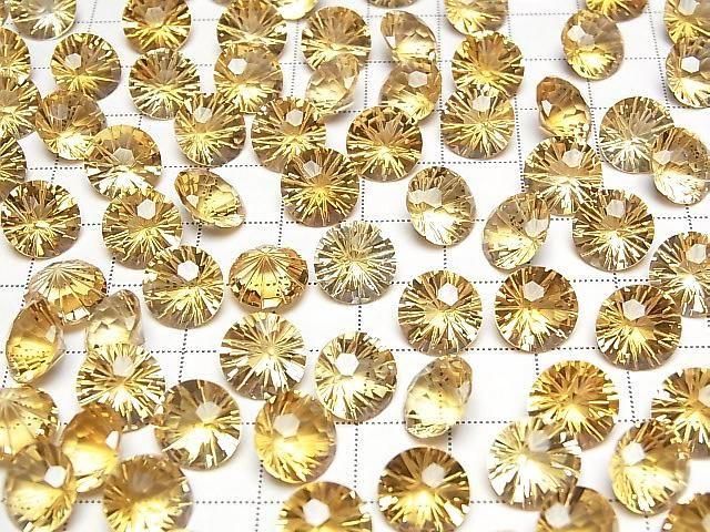 【動画】宝石質シトリンAAA ルース ラウンド ファンシーカット10×10mm 1粒 サムネイル4
