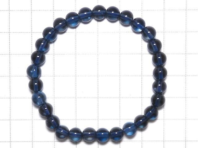 【動画】【1点もの】宝石質ロンドンブルートパーズAAA ラウンド6.5mm 1連(ブレス) NO.16 サムネイル2
