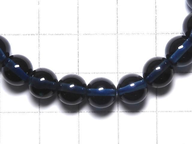 【動画】【1点もの】宝石質ロンドンブルートパーズAAA ラウンド7.5mm 1連(ブレス) NO.27 サムネイル3