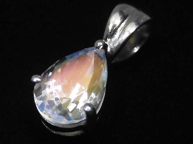 【動画】【1点もの】宝石質アンデシンラブラドライト ペンダントトップ SILVER925製 NO.61の画像