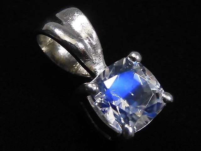 【動画】【1点もの】宝石質アンデシンラブラドライト ペンダントトップ SILVER925製 NO.62の画像