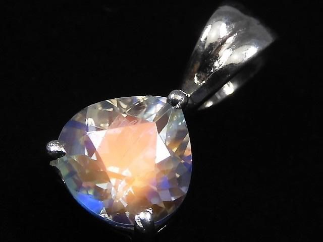 【動画】【1点もの】宝石質アンデシンラブラドライト ペンダントトップ SILVER925製 NO.63の画像