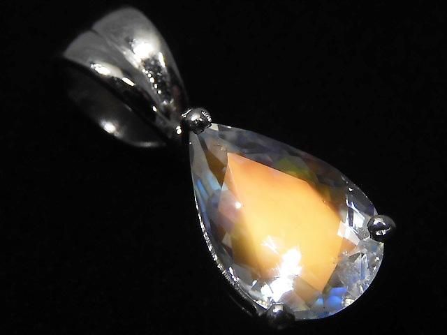 【動画】【1点もの】宝石質アンデシンラブラドライト ペンダントトップ SILVER925製 NO.67の画像