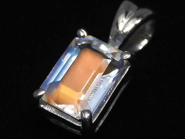 【動画】【1点もの】宝石質アンデシンラブラドライト ペンダントトップ SILVER925製 NO.68の画像