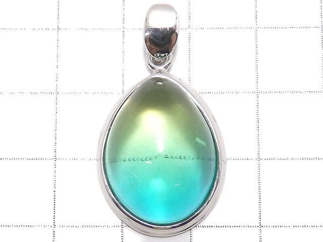【動画】【1点もの】ブルーカラーアンバー(琥珀) ペンダントトップ SILVER925製 NO.171 サムネイル2