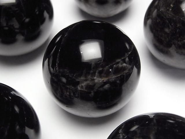 【動画】モリオン(黒水晶)AA+ スフィア・ラウンド48~55mm 1個の画像