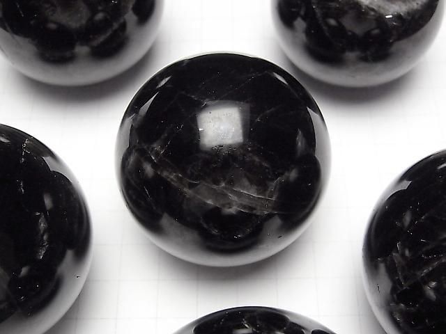 【動画】モリオン(黒水晶)AA+ スフィア・ラウンド48~55mm 1個 サムネイル2