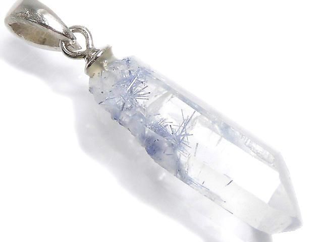 【動画】【1点もの】デュモルチェライトインクォーツAA++ ペンダントトップ SILVER925製 NO.24の画像