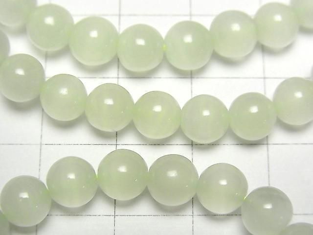 【動画】グリーンカルサイトAAA ラウンド6mm~7mm 1連(ブレス) サムネイル2