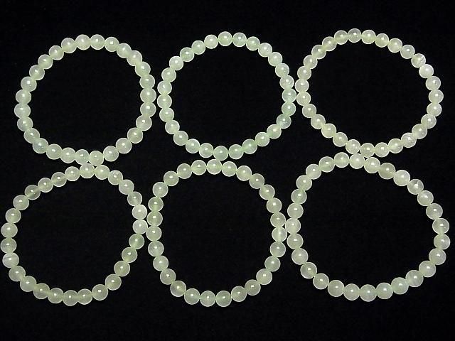 【動画】グリーンカルサイトAAA ラウンド6mm~7mm 1連(ブレス) サムネイル4