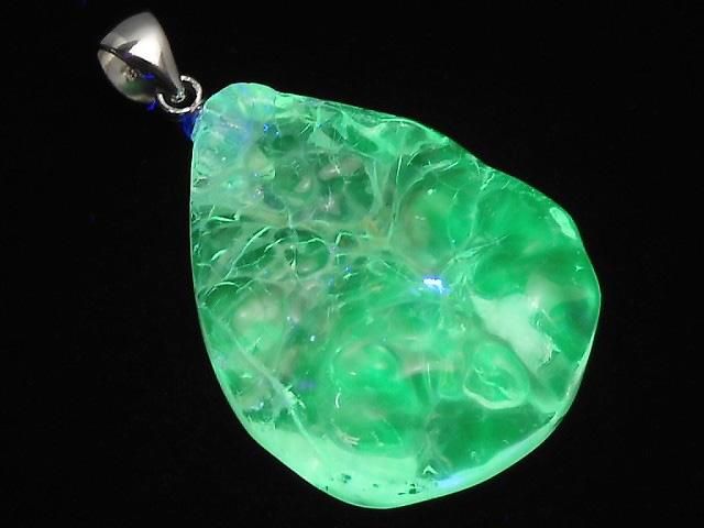 【動画】【1点もの】宝石質ハイアライトオパールAAA- ペンダントトップ SILVER925製 NO.224の画像