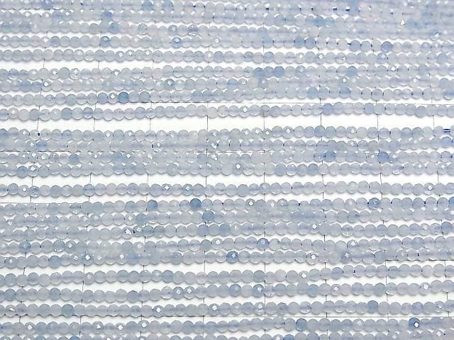 【動画】【素晴らしい輝き】アクアマリンAA+ 極小ラウンドカット2mm 1連(約38cm) サムネイル3