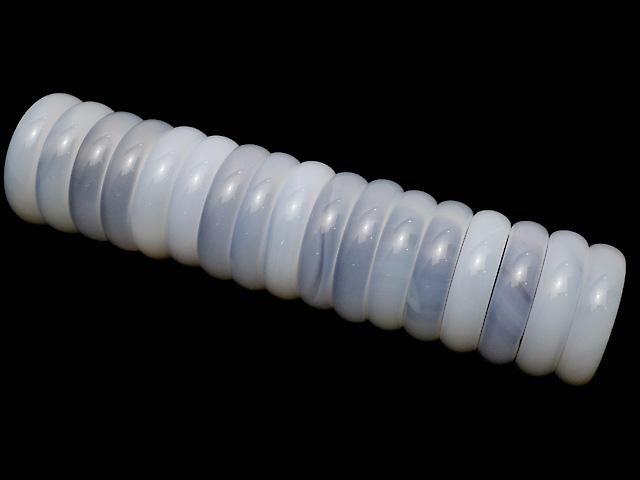 【動画】ホワイトカルセドニー リング 【13号】~【16号】 2個 サムネイル4