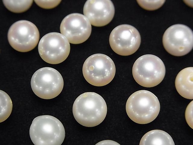 【動画】【粒売り】国産アコヤ真珠AAA- ラウンド6~6.5mm ホワイト 【片穴】 3粒の画像