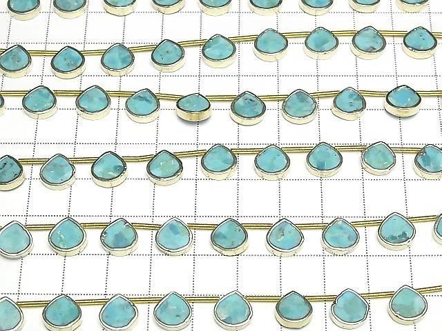 【動画】コンプレスドターコイズ 枠留めマロン 半連/1連(約17cm) サムネイル4