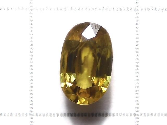 【動画】【1点もの】宝石質スフェーン(チタナイト)AAA ルース ファセットカット 1粒 NO.308 サムネイル2