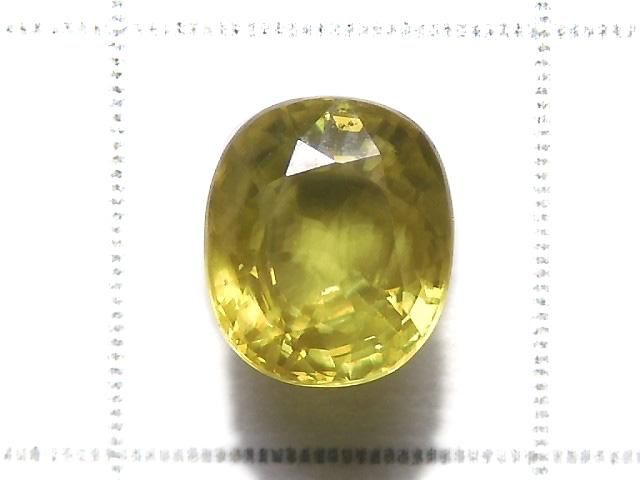 【動画】【1点もの】宝石質スフェーン(チタナイト)AAA ルース ファセットカット 1粒 NO.310 サムネイル2