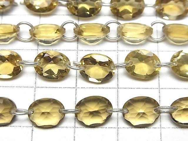 【動画】宝石質ビアクォーツAAA オーバルファセットカット9×7mm 【ダブルホール】 【ライトカラー】 1連(16粒) サムネイル2