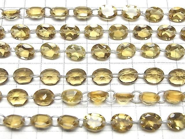 【動画】宝石質ビアクォーツAAA オーバルファセットカット9×7mm 【ダブルホール】 【ライトカラー】 1連(16粒) サムネイル3
