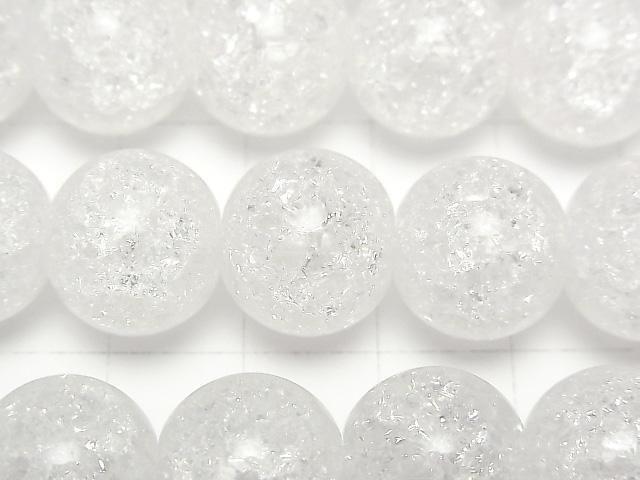 【動画】クラッククリスタル(溶錬水晶) ラウンド14mm 1連(約35cm) サムネイル2