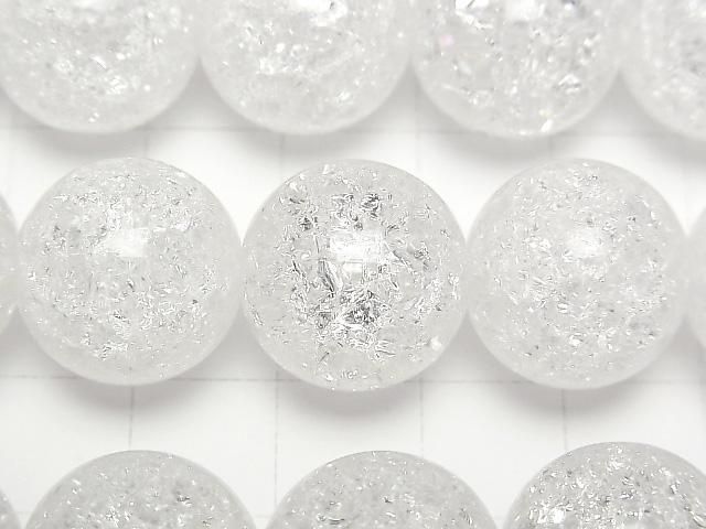 【動画】クラッククリスタル(溶錬水晶) ラウンド16mm 1連(約35cm) サムネイル2