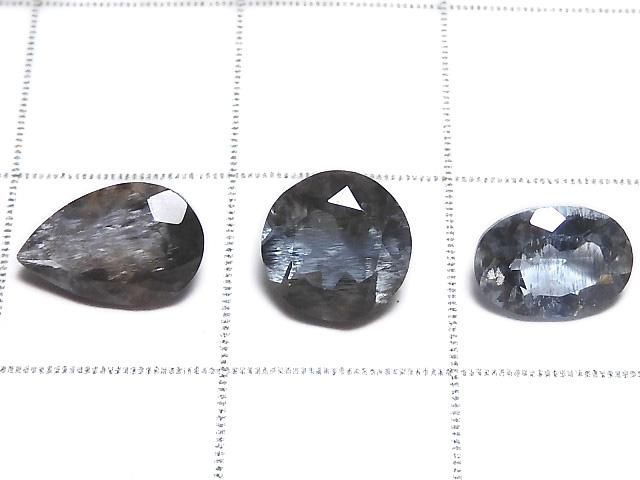 【動画】【1点もの】宝石質モスアクアマリンAAA ファセットカット 3粒セット NO.12 サムネイル2