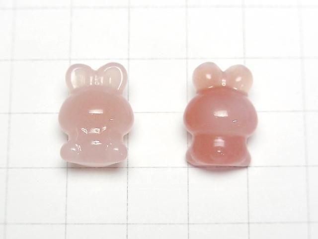 【動画】アゲート うさぎモチーフ18×13mm 【穴なし】 3個 サムネイル2