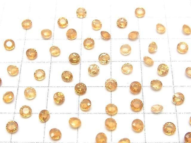 【動画】宝石質スペサルタイトガーネットAAA ルース ラウンドファセットカット4×4mm 2粒 サムネイル4