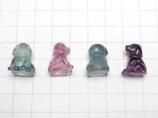 【動画】マルチカラーフローライトAAA- 犬モチーフ 17×12mm 【穴なし】 5個 サムネイル2