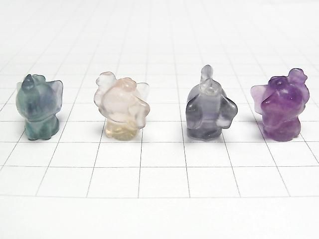 【動画】マルチカラーフローライトAAA- ゾウモチーフ17×12mm 【穴なし】 5個 サムネイル3