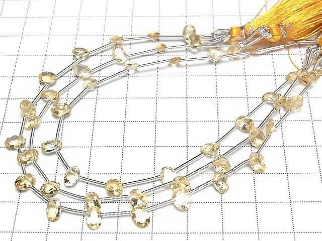 【動画】宝石質シトリンAAA- オーバルファセットカット 【Sサイズ】 1連(約18cm) サムネイル4