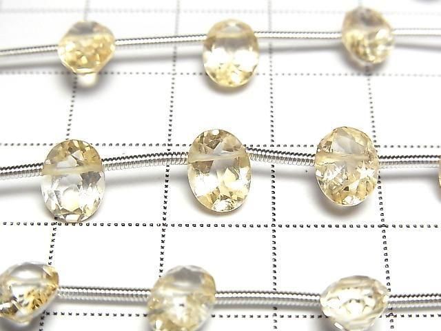 【動画】宝石質シトリンAAA- オーバルファセットカット 【Mサイズ】 1連(約20cm) サムネイル2