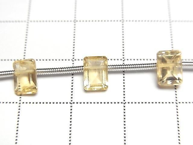 【動画】宝石質シトリンAAA- レクタングルファセットカット7×5mm 1連(約20cm) サムネイル2