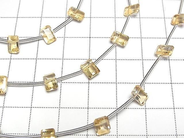 【動画】宝石質シトリンAAA- レクタングルファセットカット7×5mm 1連(約20cm) サムネイル3